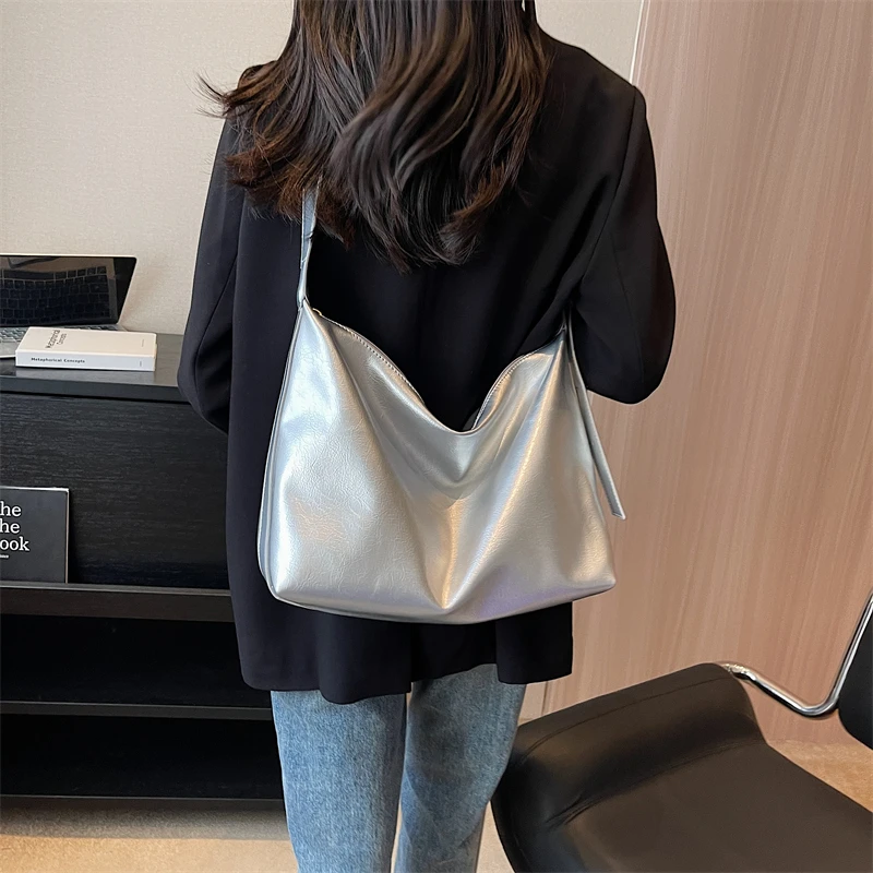 2023 Fashion Women\'s Bag Basic Style Women\'s Shoulder Bag Trend Casual Women\'s Bag Zipper Large Capacity Women\'s Tote Bag