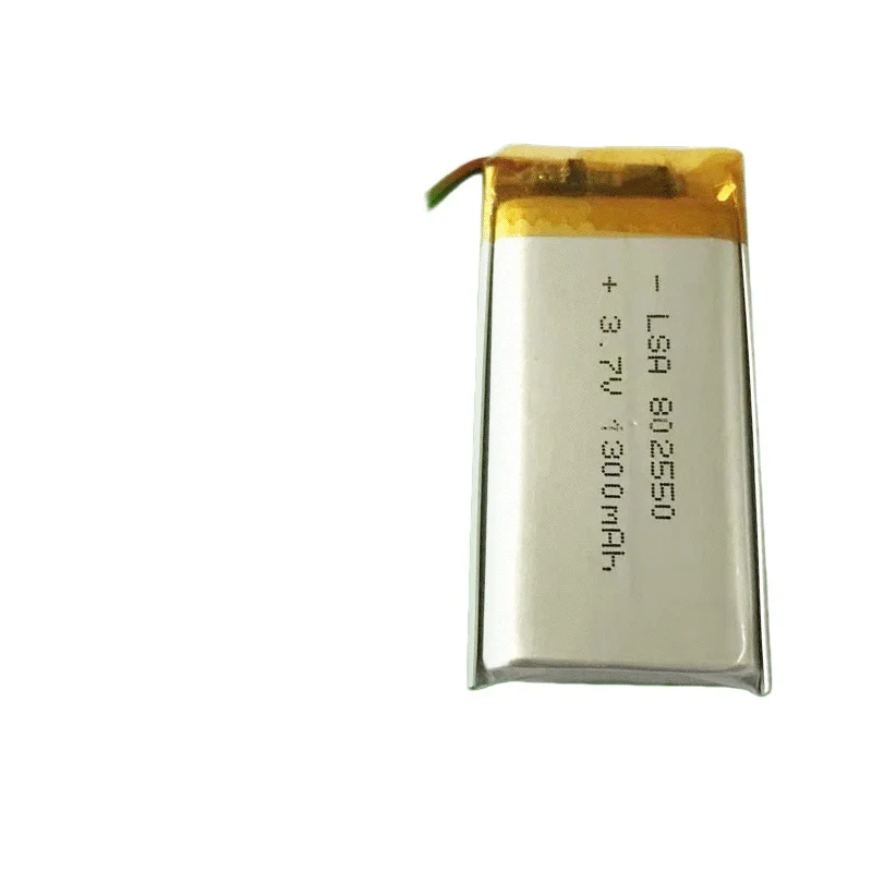 

Аккумулятор Li-Polymer 3.7V 802550 1300mAh для аварийных светильников, умных колонок, светодиодных ламп