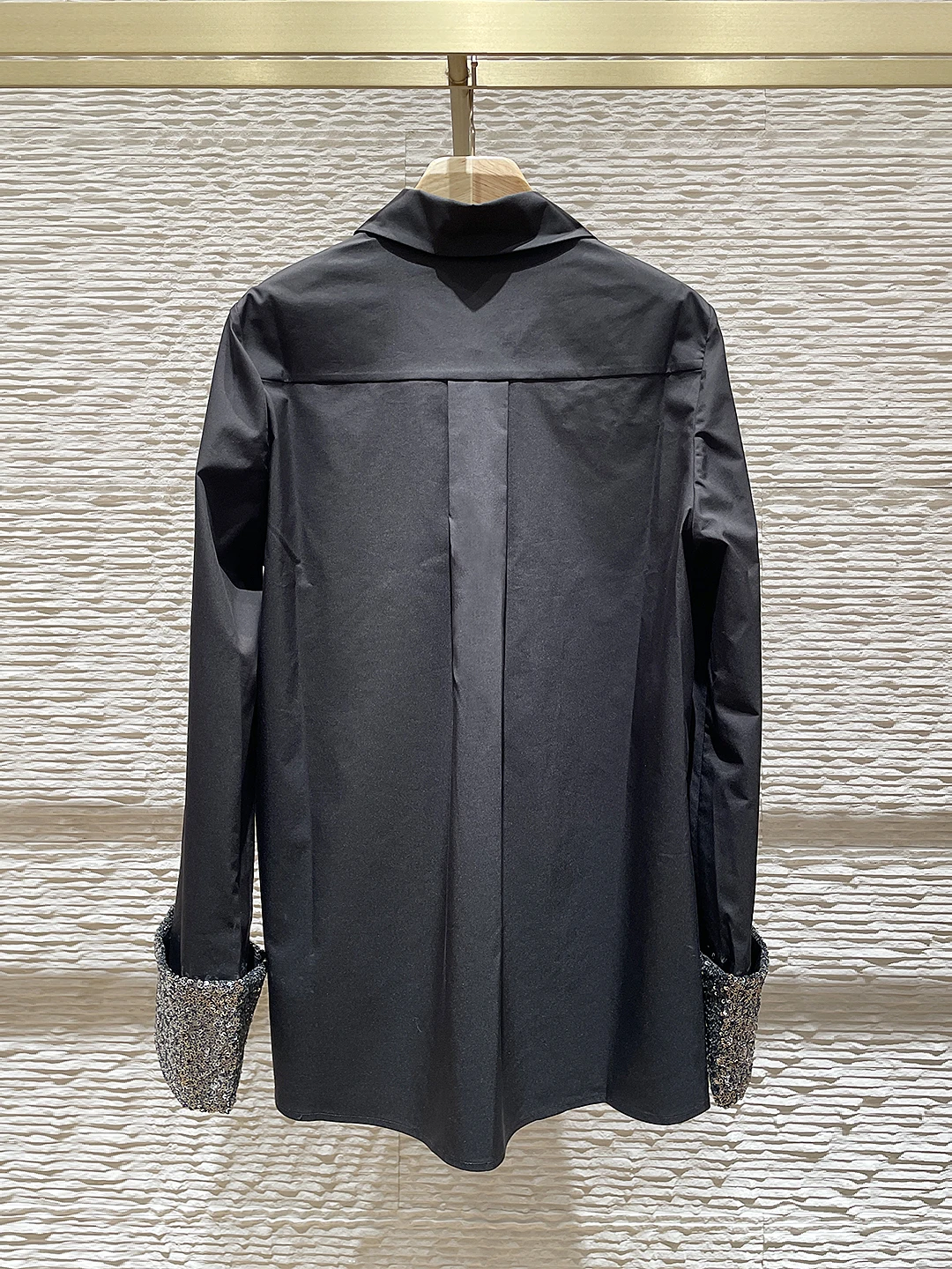 2025 Early Autumn New Sequin Lapel Long Sleeve Loose Comfort Shirts Male Handsome Solid Color Tops Trendy Breathable Chic Shirts