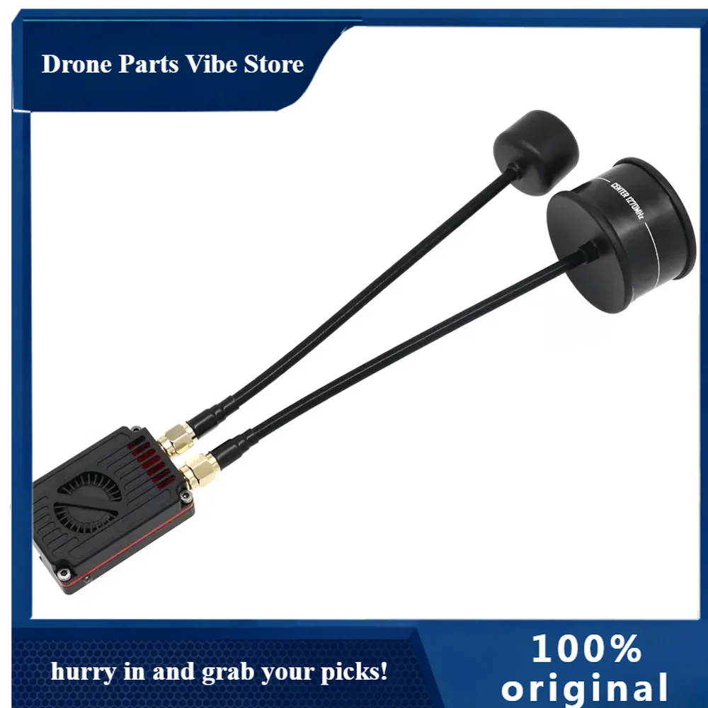 

APRUSHFPV 1.3G 3.3G DUAL BAND 2.5W/4W VTX Transmitter Module with SMA Antenna Cooling System for FPV Long Range Quadcopter/Drone