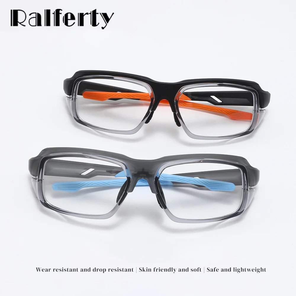 Ralferty 2026 New Adjustable TR90 Sports Glasses Men Women Eyewear Windproof Protective Goggles Design Prescription Compatible