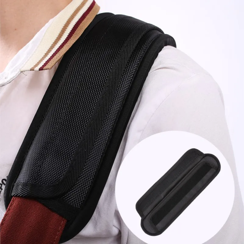 Black weight-loss shoulder pad, double shoulder bag, pressure reducing belt, widened load-bearing shoulder pad