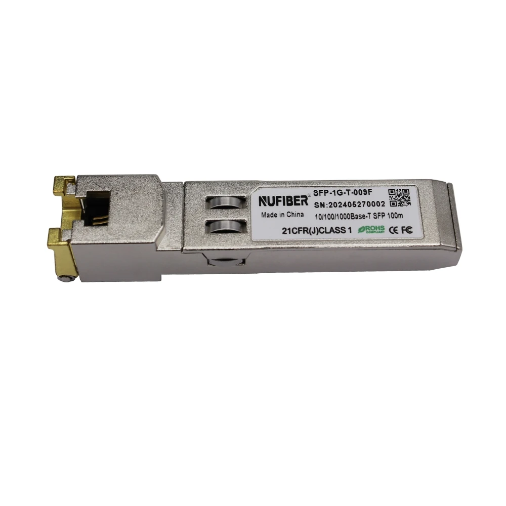 10/100/1000M Copper Rj45 SFP Transceiver Module Compatible Hw/Mikrotik/Tplink/Juniper/HP/Aruba Switches Fiber Optic 0-70℃ 100m