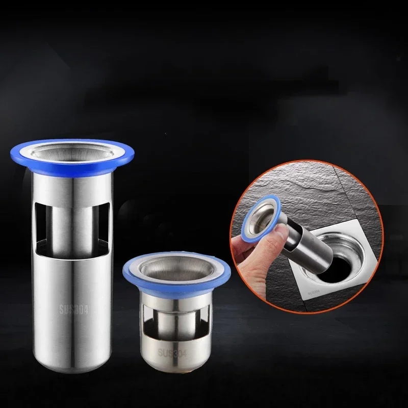 Stainless Steel Anti-odor Floor Drain Deodorant Anti-water Anti-blocking Bathroom Kitchen Drains Strainers Sink Plug Sewer Home