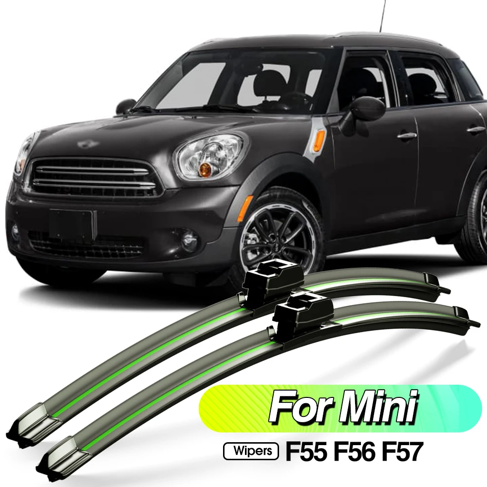 

For Mini Mini F55 F56 F57 2013-2019 2pcs Front Windshield Wiper Blades Windscreen Window Accessories 2014 2015 2016 2017 2018