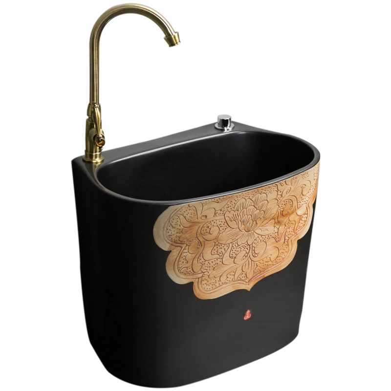 

Outdoor mop pool Household Topa pool Floor-to-ceiling mop basin Vintage mop courtyard sink