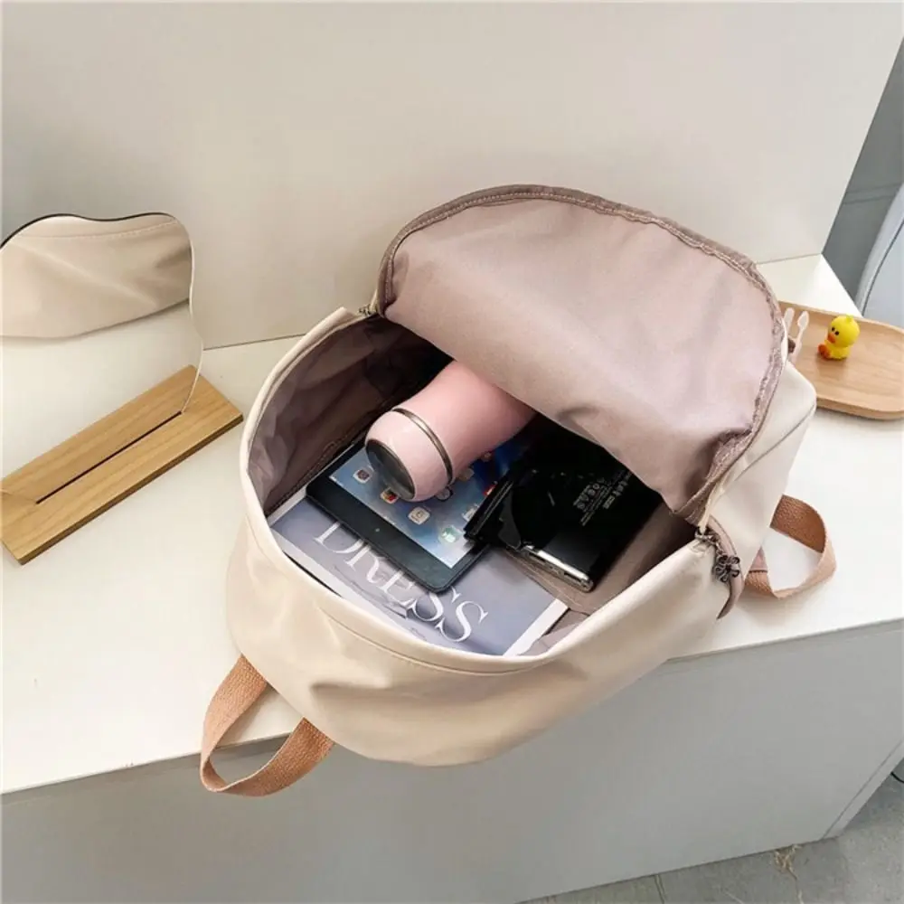 Large Capacity Large Capacity Backpack Korean Style Multi Pockets Casual Shoulder Bag Handbag Cartoon Korean Style School Bag