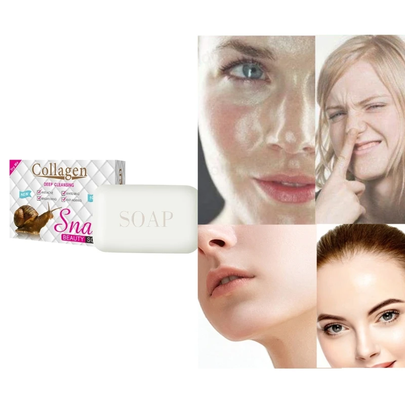 100g Lumache Schiarente Sapone Fatto A Mano Sbiancamento Viso Corpo Inumidimento Pulizia Dropshipping