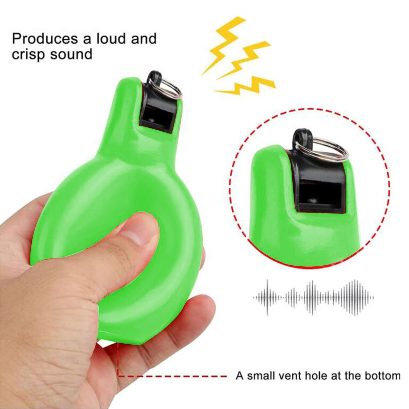 2Pcs Hand Whistles Handheld Sports Whistle Loud Sound Training Whistle Coaches Whistle for Basketball Trekking Walking