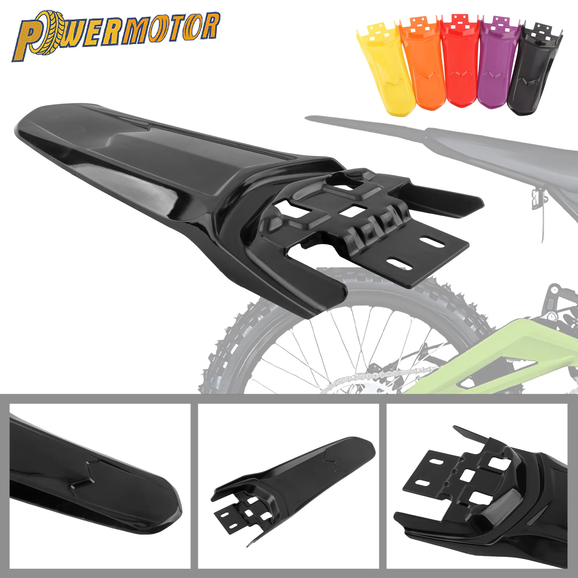 

For Surron Light Bee X Motocross Rear Fender Motorcycle Extended Long Mudguard Enduro DirtBike Electric Bike Tail Guard Parts