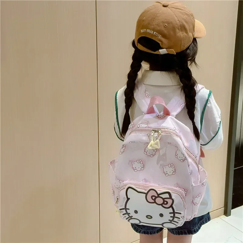 Sanrio Hello Kitty Children\'s Bags Cartoon Cute Boys and Girls Burden Reduction Kindergarten Backpack Children Backpack