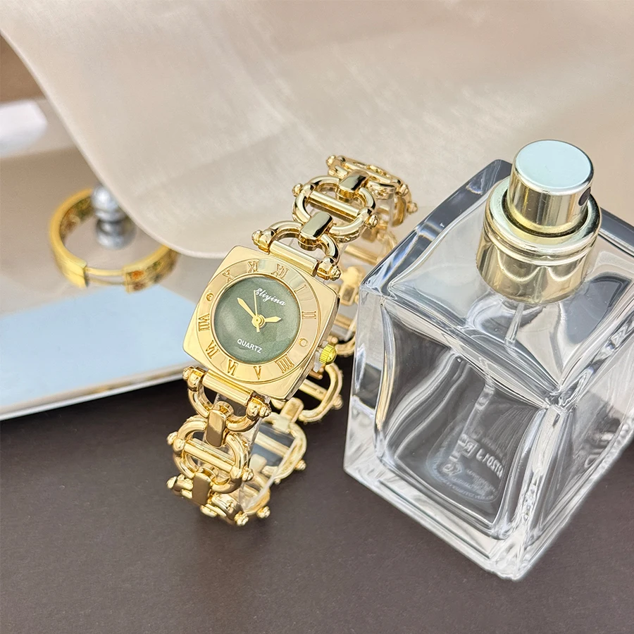 

Elegant Square Women Watches Fashion Bracelet Band Ladies Quartz Wristwatches Reloj Mujer Girls Clock Gift