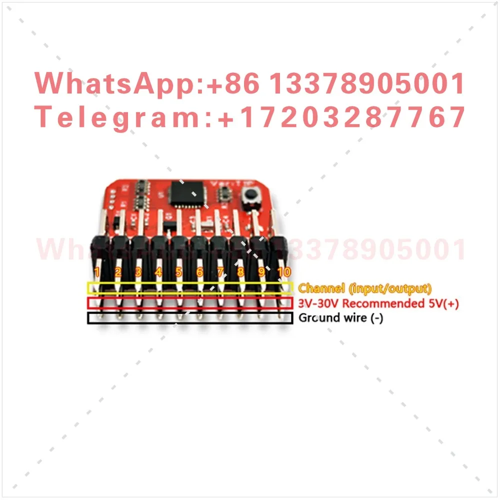 T1P remote control 8CH receiver PWM to PPM/SBUS/ELRS S.BUS 32-bit encoder signal converter module 3-30V,