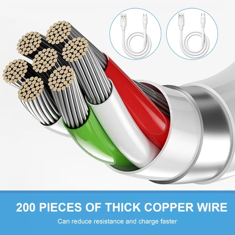 كابل USB مرن من النوع C إلى USB A 120 واط للشحن وكابل البيانات 39.37 بوصة