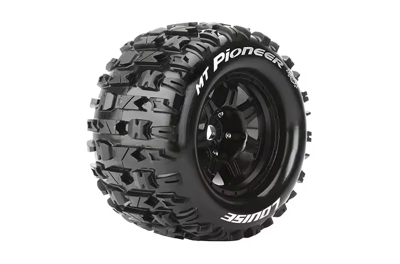 Louise Mft Mt 3.8 Pioneer 1:8 Sport rim Black (2) 17mm Hpi / 0 Offset - L-T3321BH