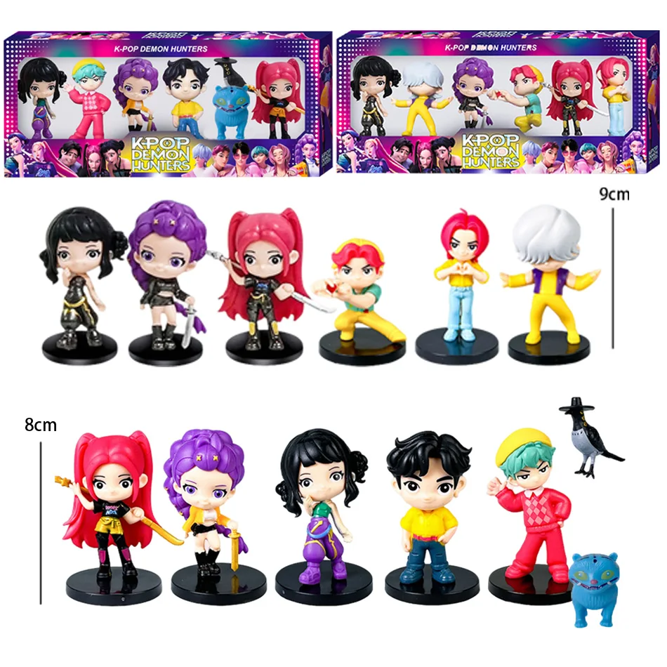 

2-стильный набор фигурок Kpop Devil Hunter, Derpy Tiger SAJA BOYS Rumi Mira Zoey, коллекционные куклы, подарок для фанатов