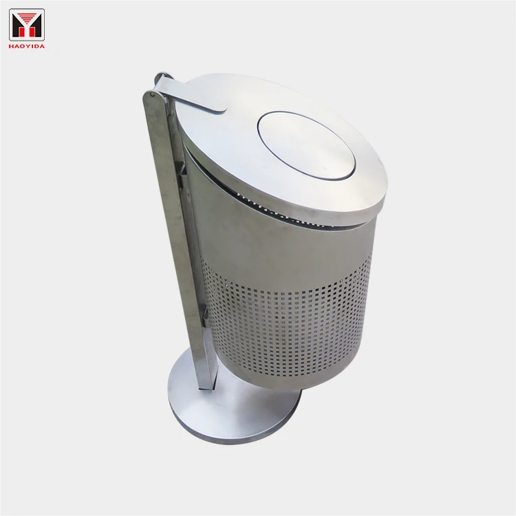 High Quality Customized Metal Trash Bins Stainless Steel Garbage Can Outdoor Recycling Containers