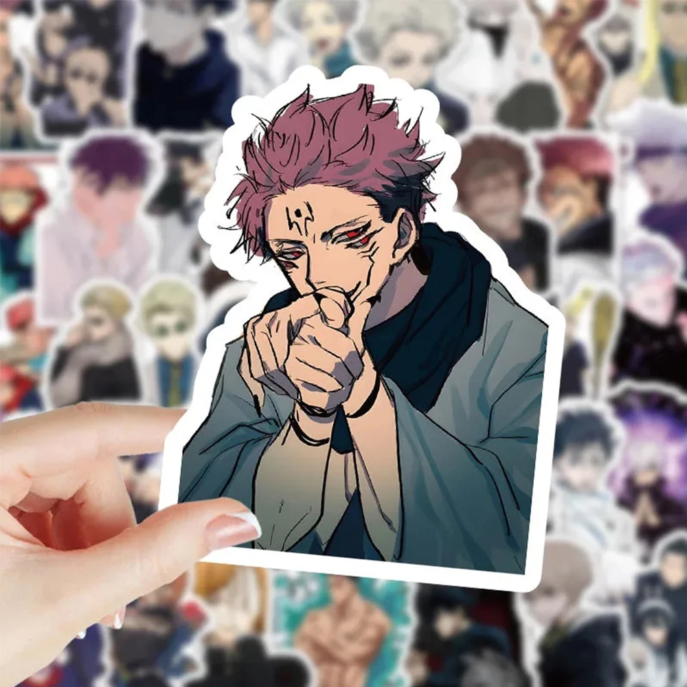 10/30/50/100pcs Japan Anime Jujutsu Kaisen Stickers for Laptop Skateboard Car Motorcycle Waterproof Cartoon Graffiti Sticker Toy