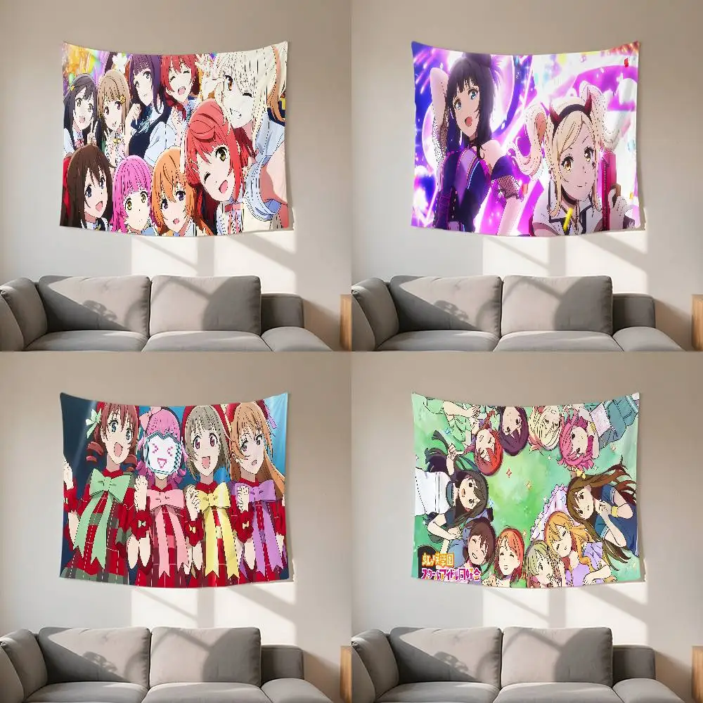 N-Nijisaki A-Academy Tapestry Customizable Tapestries Of Various Styles,wall Hangings, Celebrity Photo Printing,wall Hangings