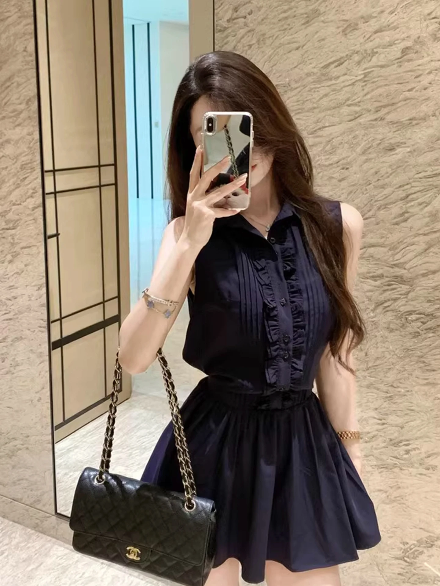 الرغبة النقية الراقية irt الدكتور المرأة تصميم الخصر مقصوص Svel سترة ort تنورة الصيف الكورية Sle Ci تخفيف #1