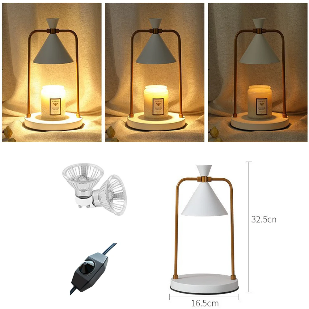 Elektryczna świeca podgrzewacze lampa dla Yankee świeca Metal palnik olejowy aromaterapia lampy Christmas gift lampa stołowa dla Home Office