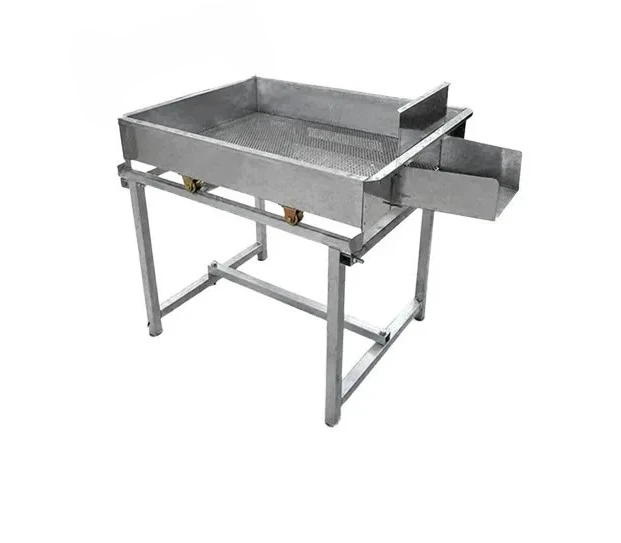 New pepper and pepper screening machine Household rapeseed sesame wheat grain grading and discharging hand push screen