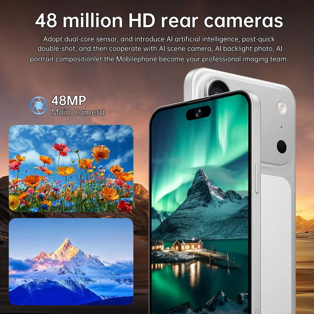 K-Touch A17 Pro Max Mobile Phones 7.3 Inch Smartphone 5G Dual Card Cell Phone Android 15 Cheap 16+48MP Camera 7800mAh WIFI GPS Global Version Cellphones