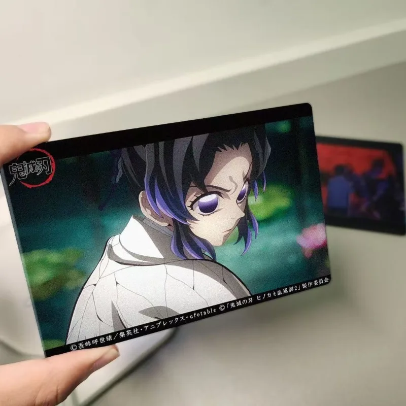 

Creative Demon Slayer Cards Kochou Shinobu Anime Action Figure Cartoon Grating Bookmark Cute Toy Birthday Gift Anime Merchandise