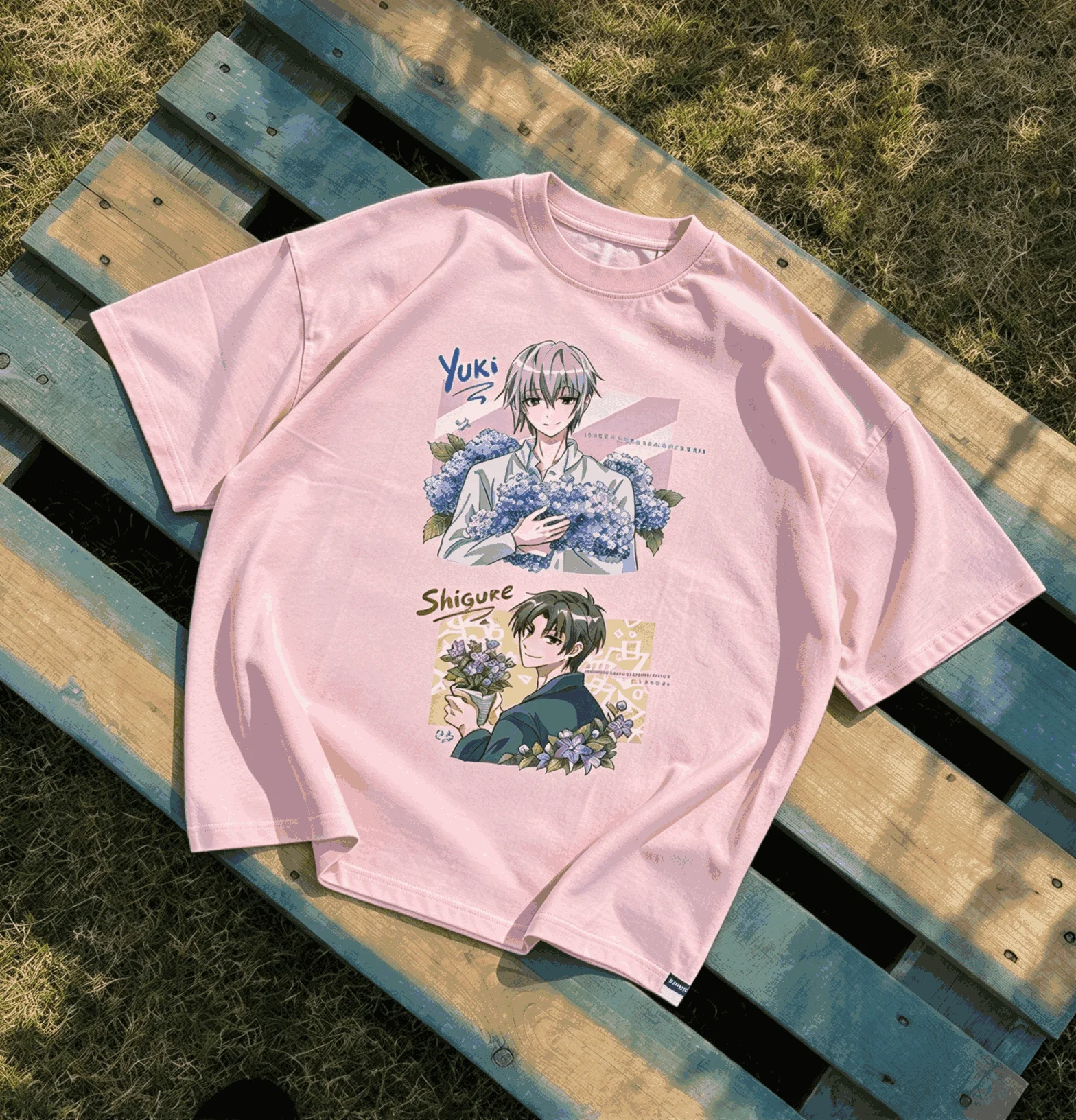 Fruits Basket Summer New Cotton Retro Unisex Casual Fashion T-shirt High Street Oversized Unisex Trendy Vintage Loose Couples