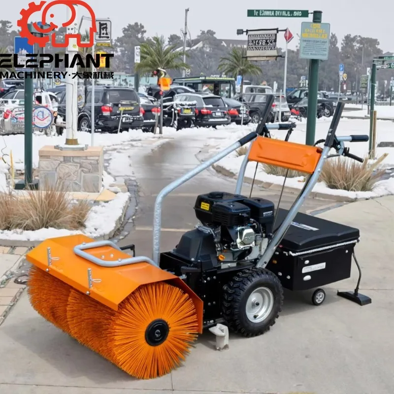 Snow Blower (Manual Start) Lightweight Long-Lasting Precise Control Multi-Functional Engine-Powered Small Snow Sweeper Urban