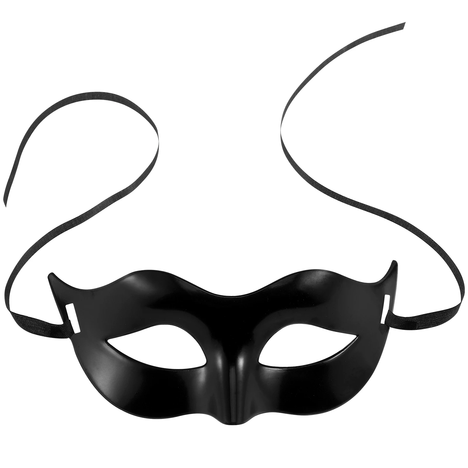 

Black Masquerade Costume Eye Mask Half Face Masks for Party Halloween Soft Ribbon Nose Radian Comfortable Breathable