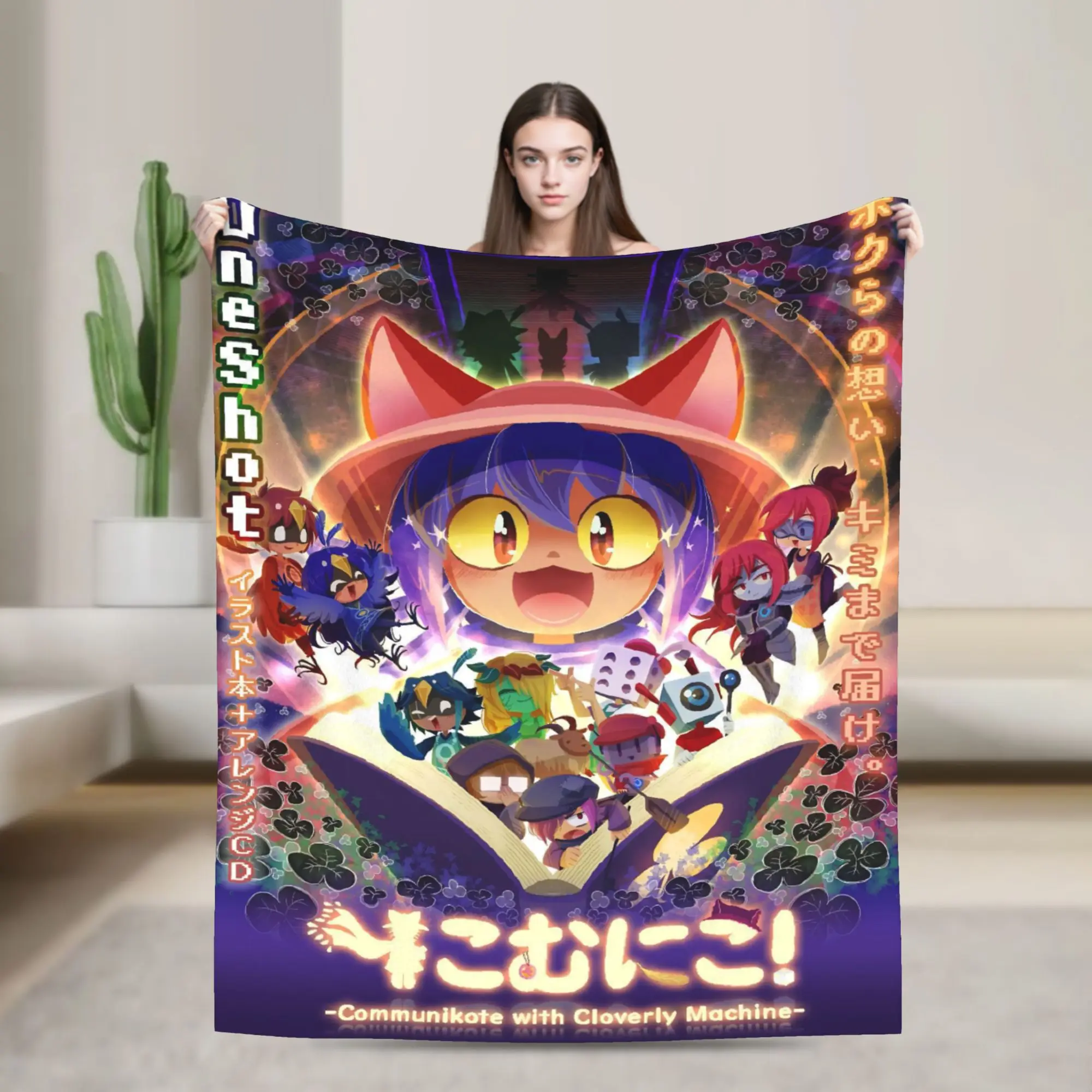 OneShots Niko Merch Blanket Super Soft Warm  Throw Blankets for Couch 50x60 Inches Multi-size Bedspread