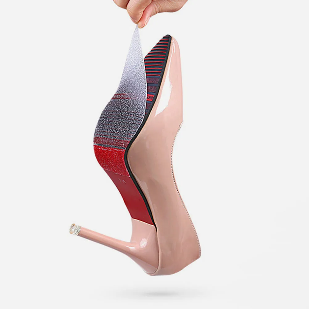 

2pcs High Heel Shoes Sole Protectors PVC Anti Slip Stickers for Flat Shoes Cushions Wear Resistant Mute Pads Sole Care Tools