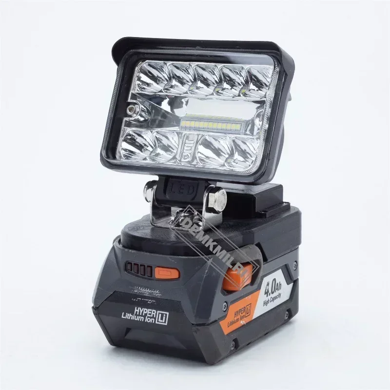 Luz de trabalho LED para Ridgid AEG 18V Lithium Battery 2800LM, Camping Outdoor Travel Light, sem bateria, novo