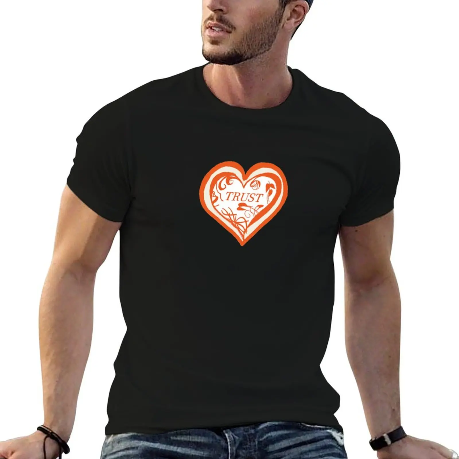 

cotton Trust percent funny man for t t Orange 100 T-Shirt shirt cotton shirts Heart