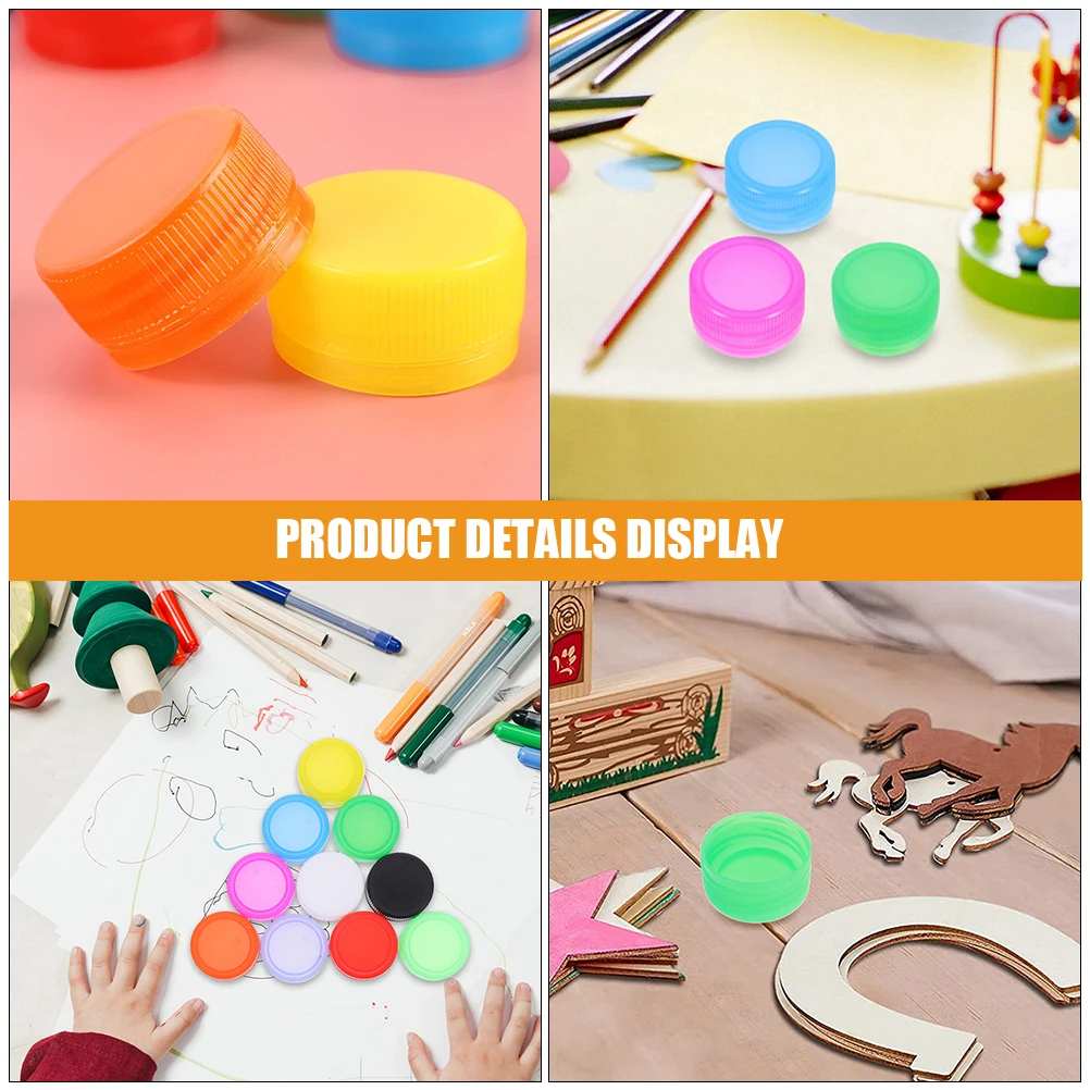 150 szt. Kolorowe nakładki na butelki, akcesoria do rękodzieła, kolorowe wieczka na zakrętki, kolorowe osłonki