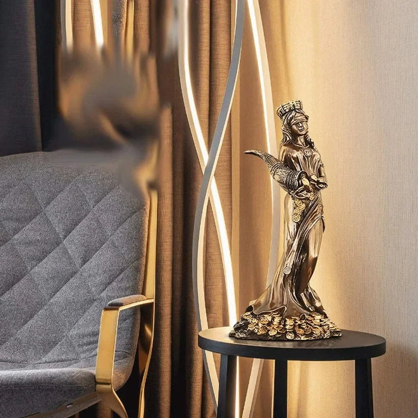 33,5 cm Home Decor Griechischer Reichtum Göttin Fortuna Figur Plouto Glück Glück Skulptur Büro Geschenk Mythologische Figur Ornament – Detail 3