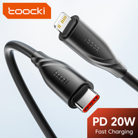 Toocki PD 20W Cable For iPhone 14 13 12 11 Pro Max 8 7 Plus Macbook 2.4A Fast Charging USB C To Lighting Cable Data Wire 1M 2M