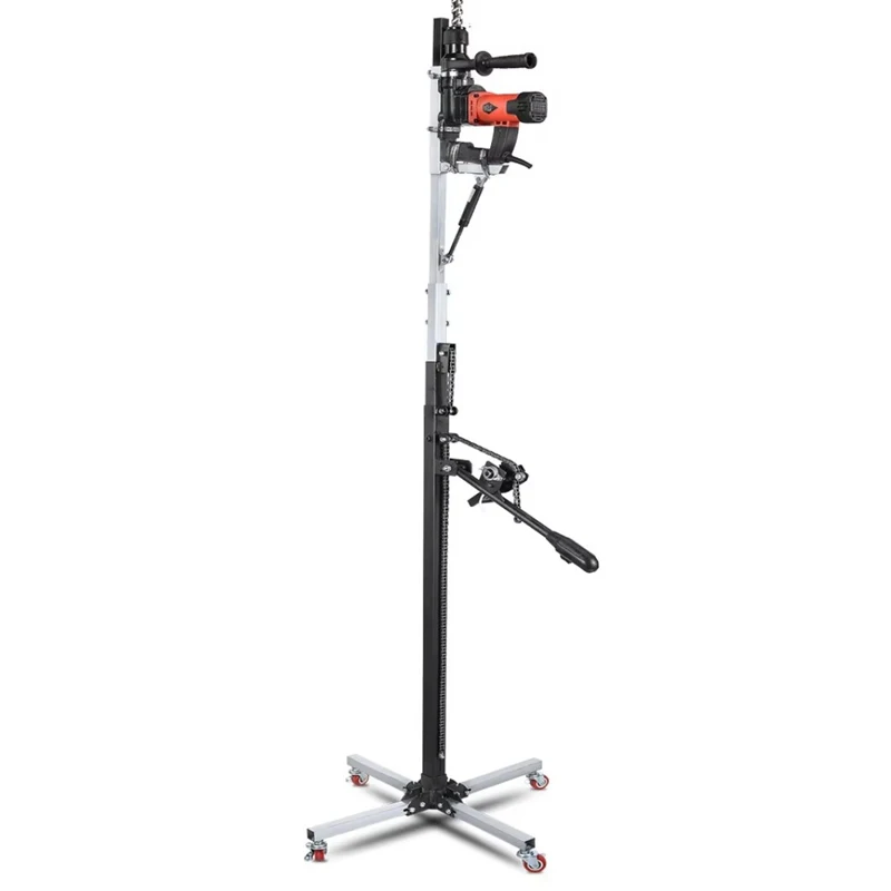 Electric Hammer Hydraulic Lifting Stand 0.9m Stroke Drilling Bracket For Ceiling Doweling Impact Drill Punching Hardware Tool