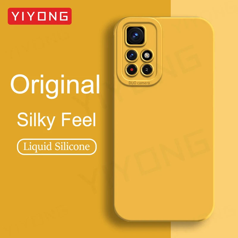 Для PocoM4 Pro чехол YIYONG шелковистый мягкий жидкий силиконовый чехол для Xiaomi POCO M4 Pro Xiomi Pocophone M4Pro противоударные чехлы для телефонов