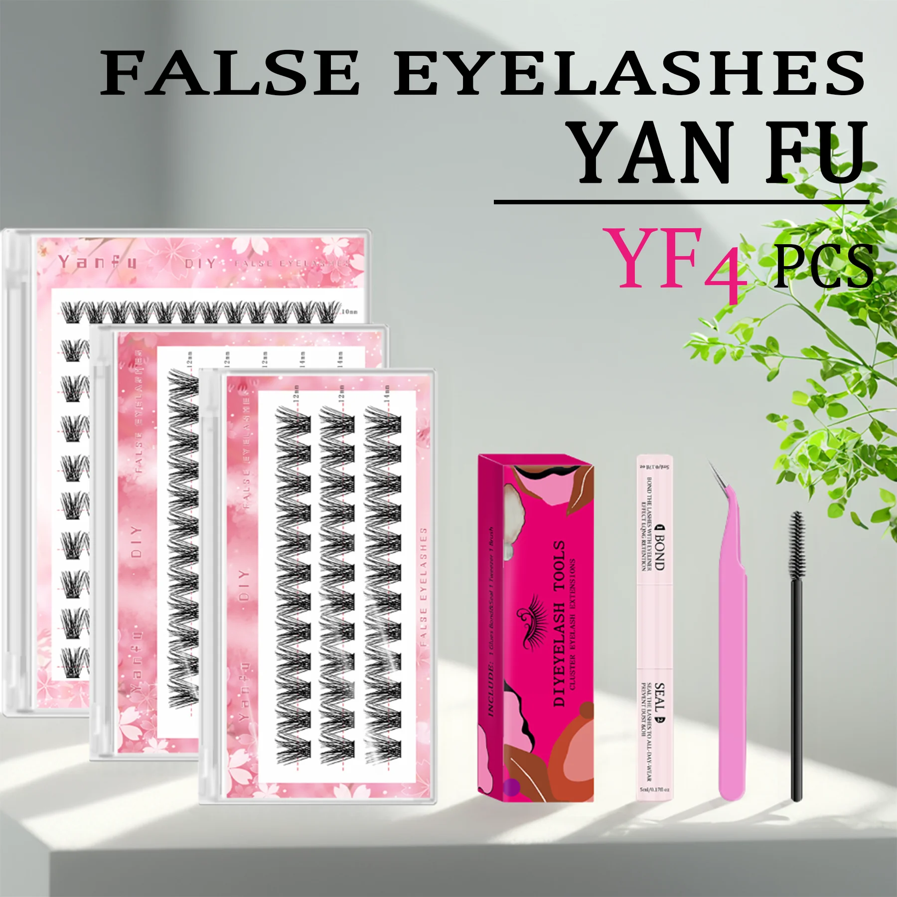 Large-capacity natural simulation set of false eyelashes