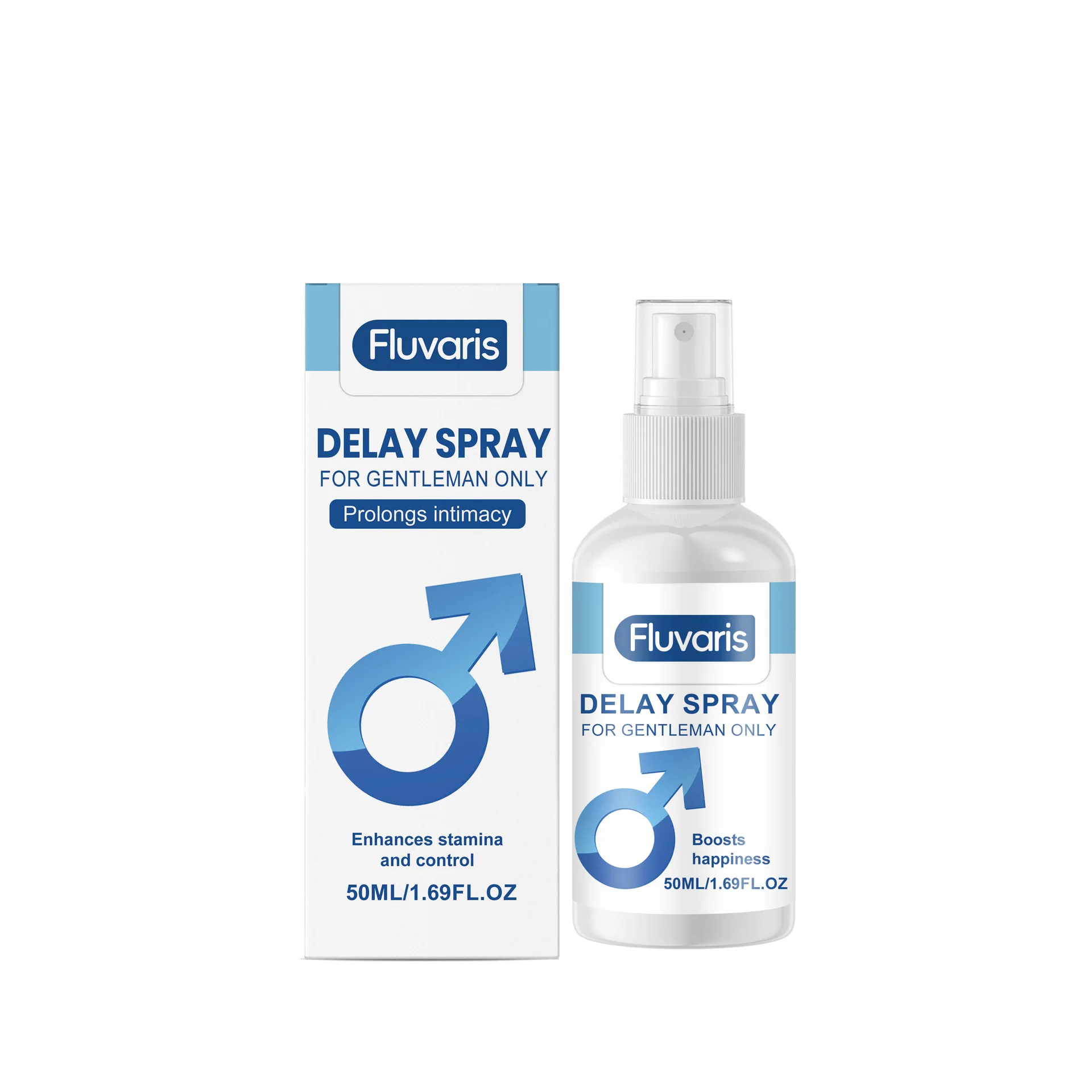 Men's care spray, gentle care for men's body, keeps daily state fresh, comfortable, and easily absorbed