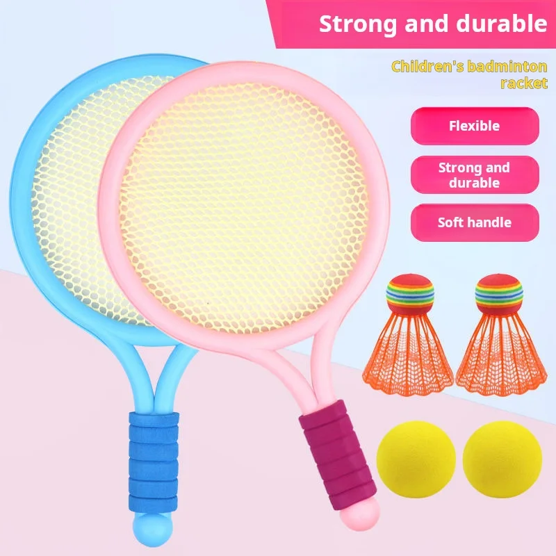 Badminton Racket Indoor And Outdoor Leisure Sports Tennis Racket Set Interactive Game Activity Toy Educational Toy Birthday Gift