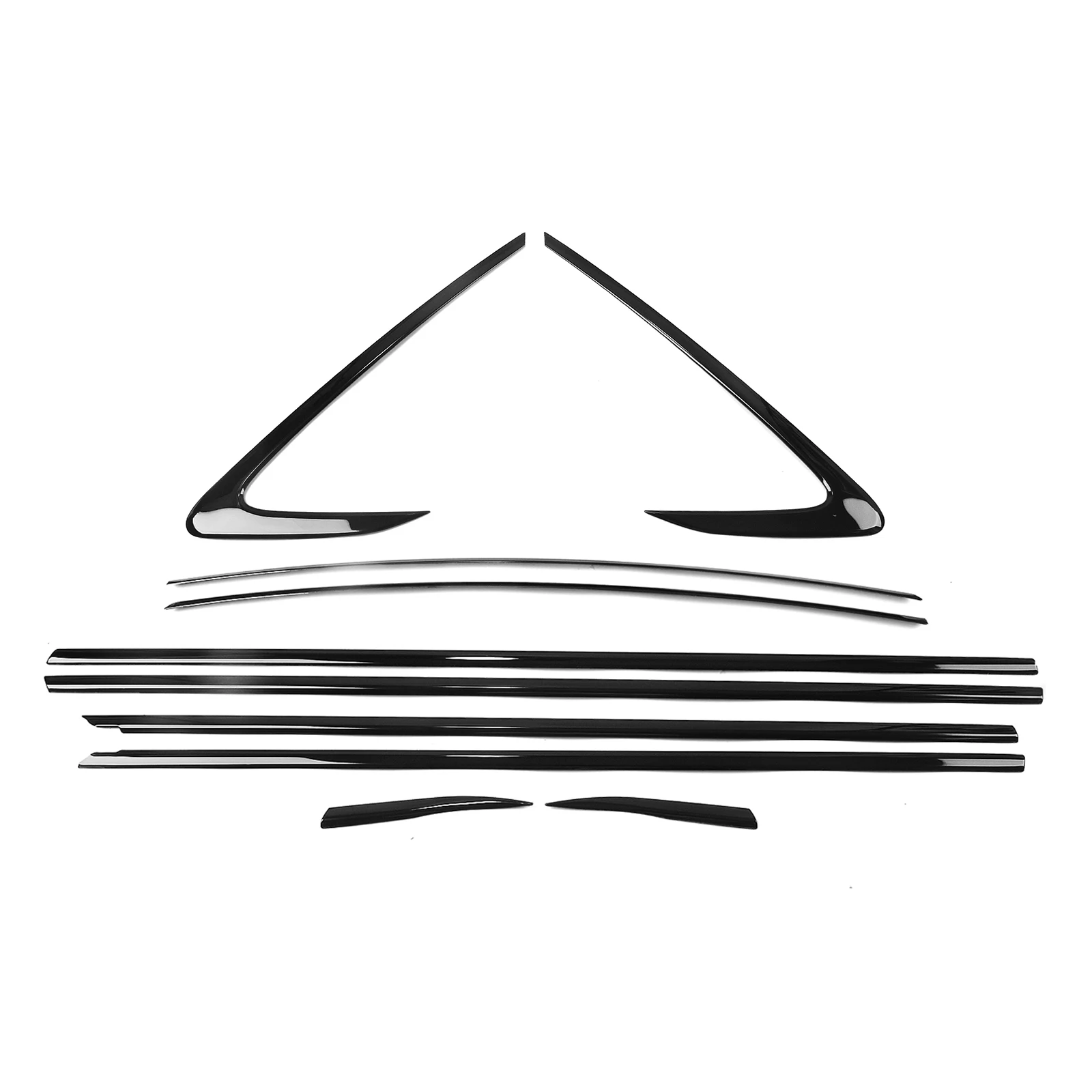 

12pcs Exterior Window Trim Strip Door Shade Decorative Cover For Honda Accord 2023-2025