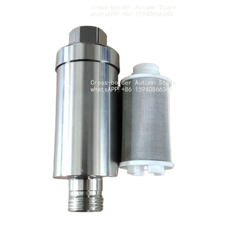 Stainless steel front filter balcony washing machine faucet scale water purifier water filter, straight-through 4 points
