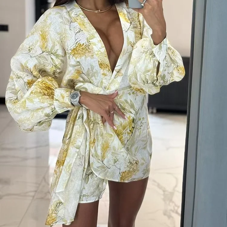 New Printed Long Sv… - image