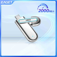 Eaget 2000Mb/s Solid State Pendrive 1TB USB Flash Drive Pen Drive USB 3.2 Gen 2 Type C Memory Stick for PC Smartphone Tablet
