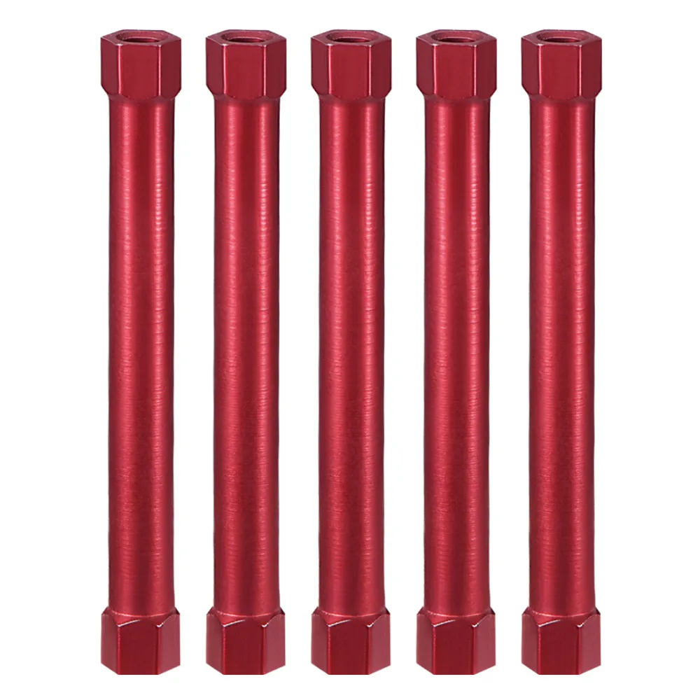 Weiyi 5pcs/lot Hex Aluminum Standoff Spacer Column M3x45mm M3x50mm M3x55mm M3x60mm For Rc Airplane Fpv Quadcopter Red Black