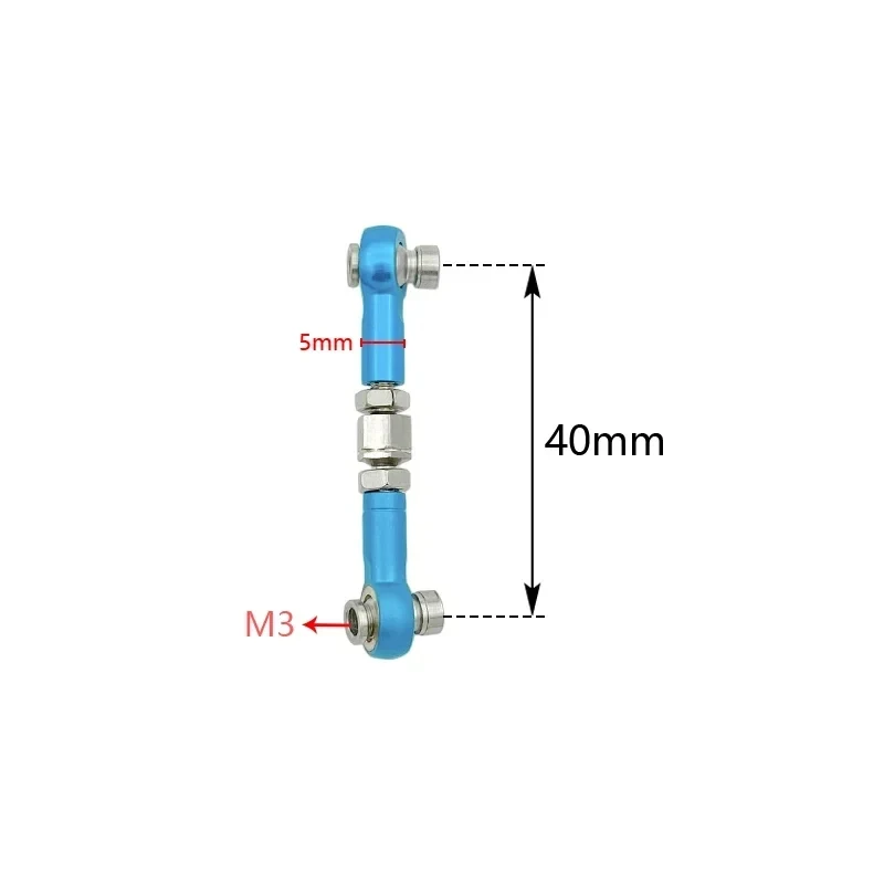 โลหะ Turnbuckles Camber Link Rod ชุดเชื่อมต่อสําหรับ Traxxas Slash 4X4 VXL 2WD Rustler Stampede Hoss 1/10 RC รถอะไหล่อัพเกรด