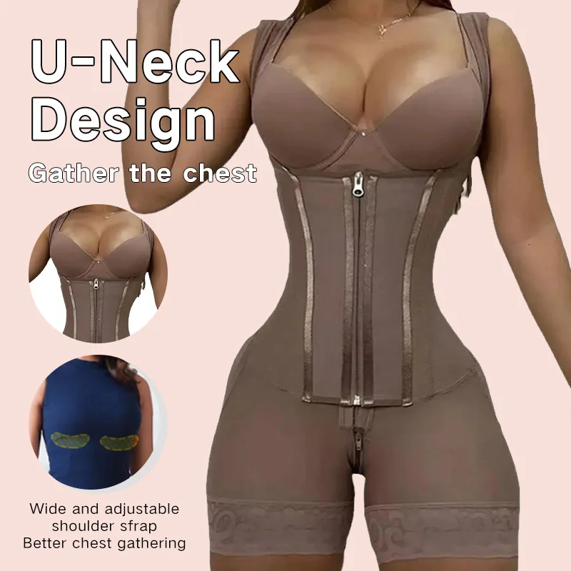 Women's Shaping Garments Tight-Fitting Bodysuit Flattening Tummy & Lifting Buttocks Seamless Thong Slimming Underwear Sports